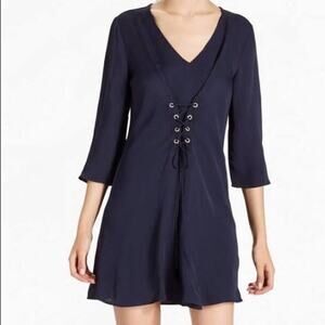 Lucky Brand Navy Shirt Dress Women's Size Small